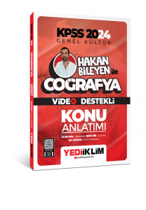 Yediiklim Yayınları 2024 Kpss Hakan Bileyen ile Coğrafya Video Destekli Konu Anlatımı