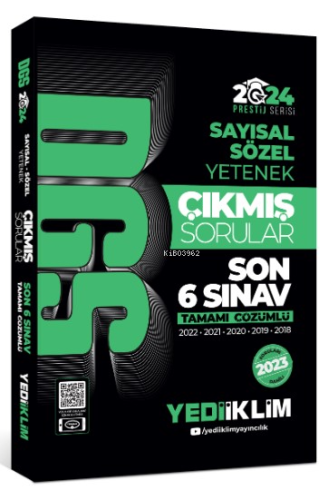 2024 DGS Sayısal Sözel Yetenek Tamamı Çözümlü Son 6 Sınav Çıkmış Sorular