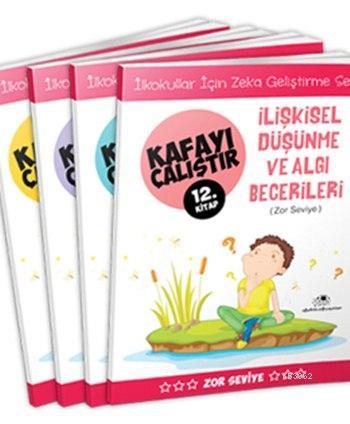 Kafayı Çalıştır Seti (4 Kitap); Zekâ Geliştirme Seti, Zor Seviye, 7 - 9 Yaş