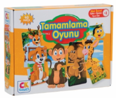 Tamamlama Oyunu Okul Öncesi Oyun Seti +3 Yaş;Eğitici Öğretici 40 Parça Puzzle Oyun Seti